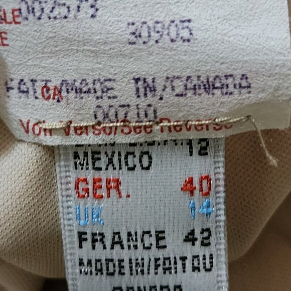 Joseph Ribkoff VTG Beige Floral Beaded Pull On Fairy Maxi Skirt - Picture 8 of 9